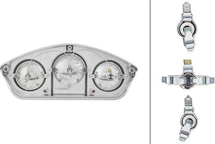 Produktbild Hella 10 Rücklichter links Glühlampen-Technologie Einbau 2SK 343 440-037