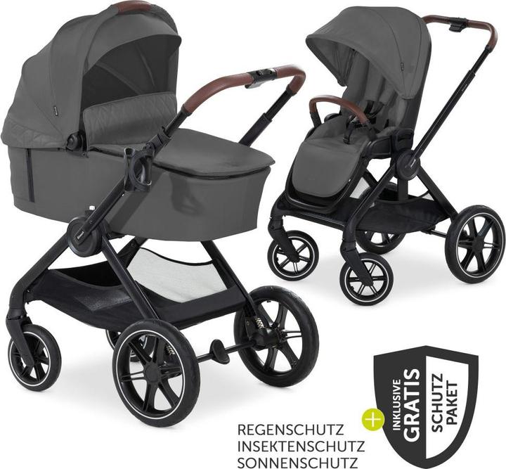 Hauck Kombikinderwagen Kombi-Kinderwagen Walk N Care Set inkl. Babywanne