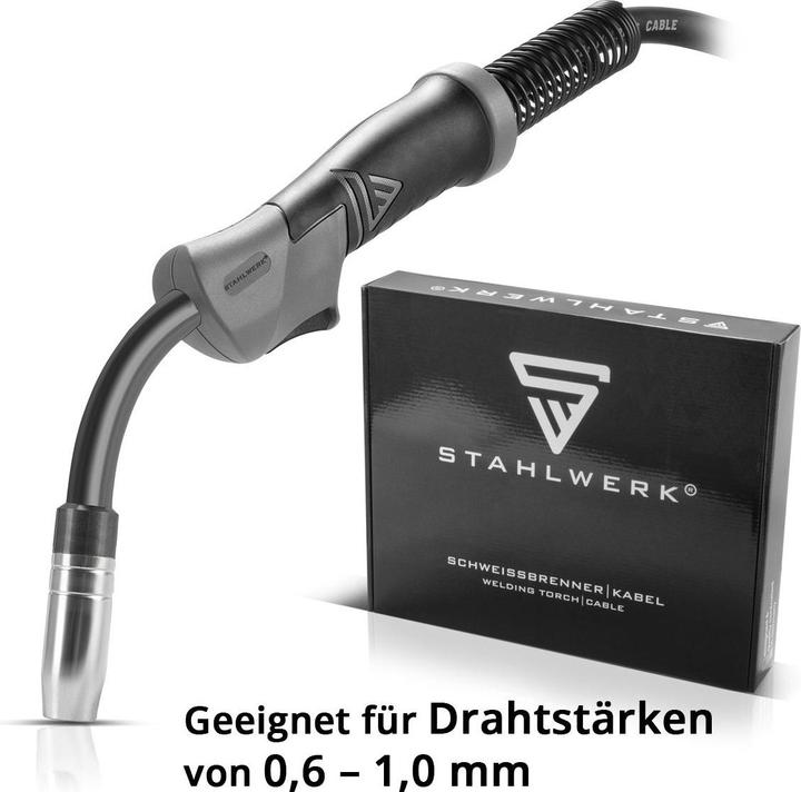 Produktbild Stahlwerk Schweissbrenner AK15 MB15 3 m Schlauchpaket für MIG MAG Schweissgeräte