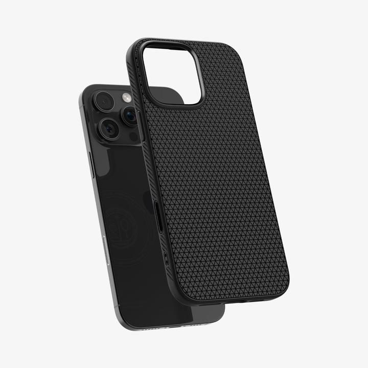 Actual product image Spigen Liquid Air T (MagFit) iPhone 16 Pro Case Matte Black (Apple iPhone 16 Pro)