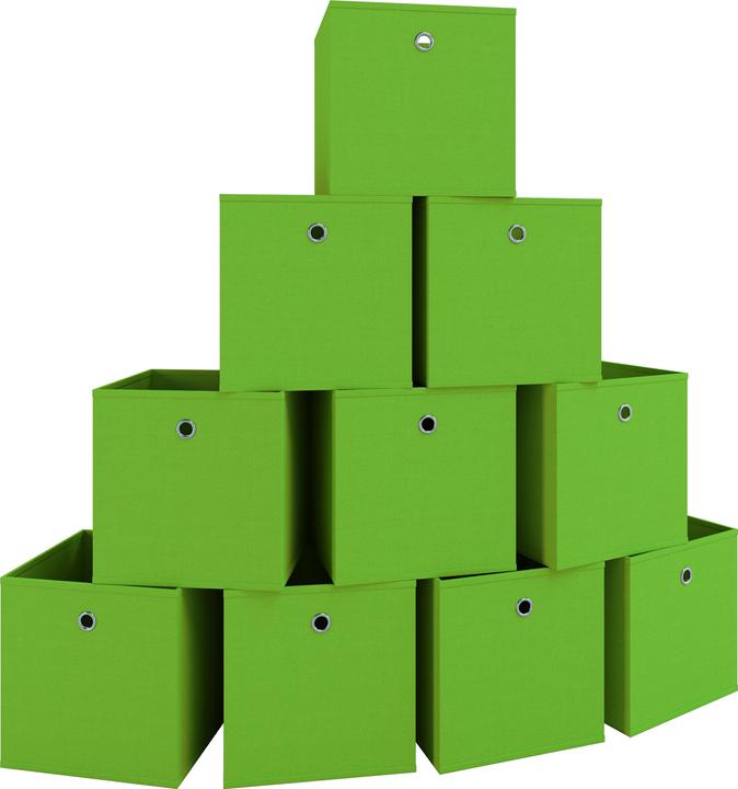 Produktbild VCM 10er Set Stoff Faltbox Klappbox Boxas (28 x 27 x 27 cm)