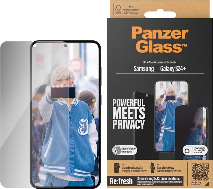 Productafbeelding PanzerGlass Privacy (1 Stuk, Samsung Galaxy S24+)