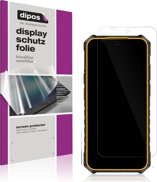 Actual product image Dipos Screen Protector Crystalclear for Ulefone Armor X13 Outdoor (1 Piece, Ulefone Armor X13)