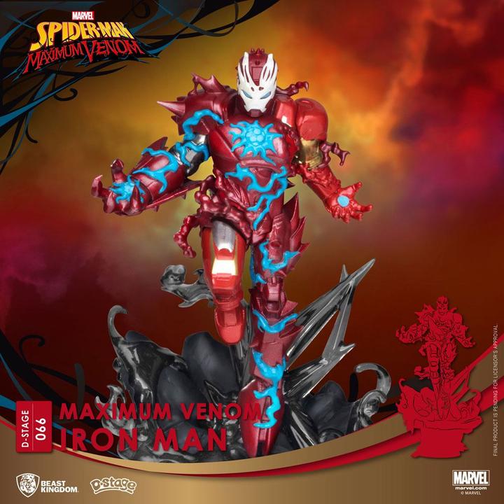 Produktbild Beast Kingdom Statua Marvel D-Stage Diorama Maximum Venom Iron Man