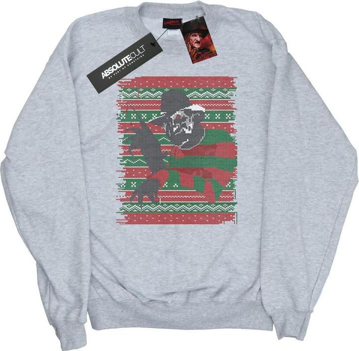Actual product image Absolute Cult Mens Christmas Fair Isle Sweatshirt (XL)