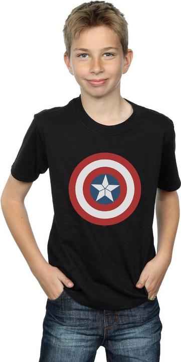 Actual product image Boys Captain America Civil War Shield T-Shirt (140, 146)