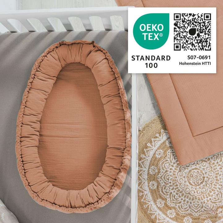 Actual product image Julius Zöllner Baby nest Nido muslin Dune