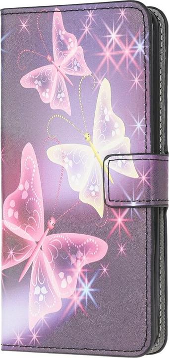 Produktbild Cover-Discount Galaxy S10 Lite - Leder Hülle Schmetterling violett (Samsung Galaxy S10 Lite)