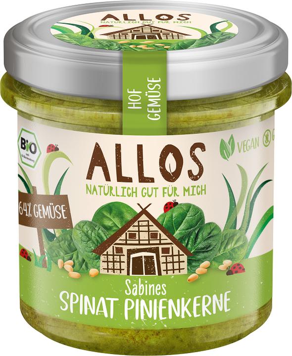Produktbild Allos Hofgemüse Steffis Spinat Pinienkerne (135 g)