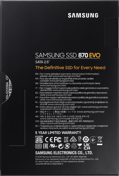 Produktbild Samsung 870 EVO (1000 GB, 2.5")