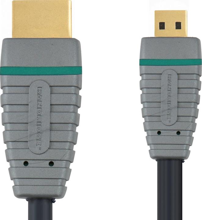 Actual product image Bandridge BLUE Micro HDMI Cable (2 m, HDMI)