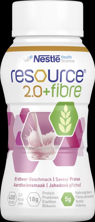 Produktbild Resource 2.0+Fibre Drink Erdbeer (Erdbeere, 4 x)