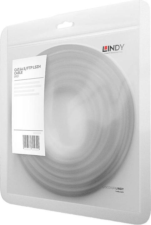 Produktbild Lindy 100m Cat.6A S/FTP LSZH Kabel, grau RJ45 Stecker, 500MHz, Kupfer (S/FTP, CAT6a, 100 m)
