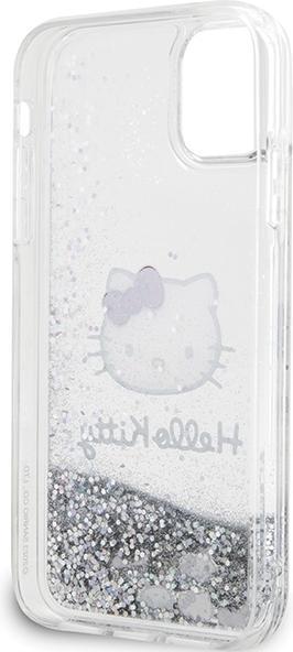 Actual product image Hello Kitty HKHCN61LIKHET iPhone 11 / Xr 6.1" srebrny/silver hardcase Liquid Glitter Charms Kitty He (Apple iPhone 11, Apple iPhone XR)