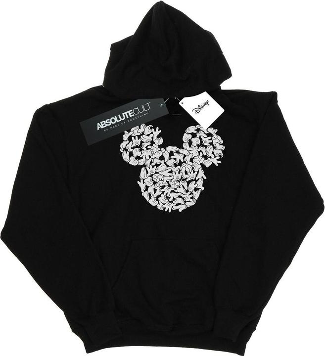 Actual product image Disney Womens/Ladies Mickey Mouse Head Of Hands Hoodie (S)