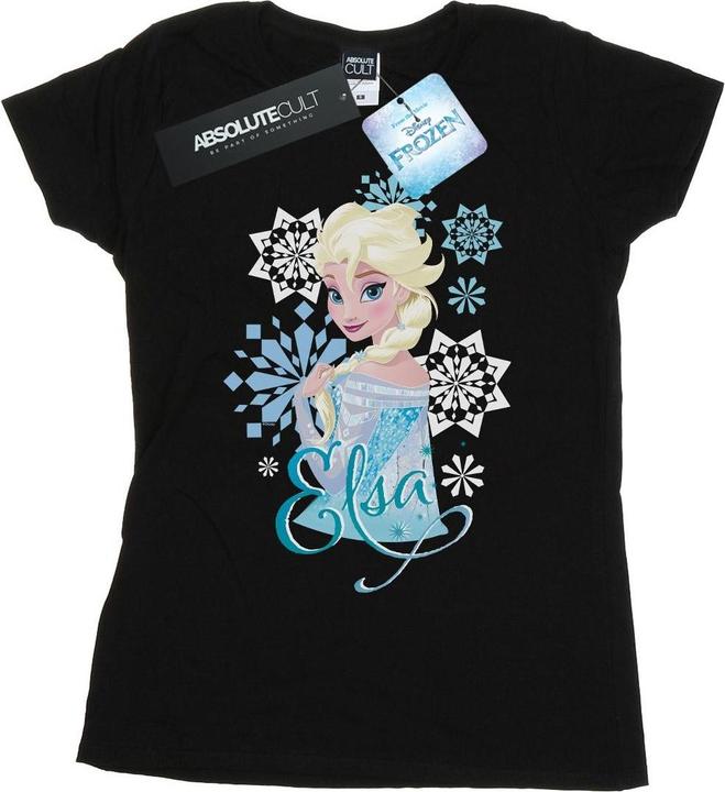 Immagine prodotto Disney Frozen Elsa Snowflakes Maglietta Donna (XL)