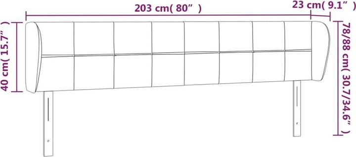 Produktbild VidaXL Kataleya (203 x 23 x 88 cm)