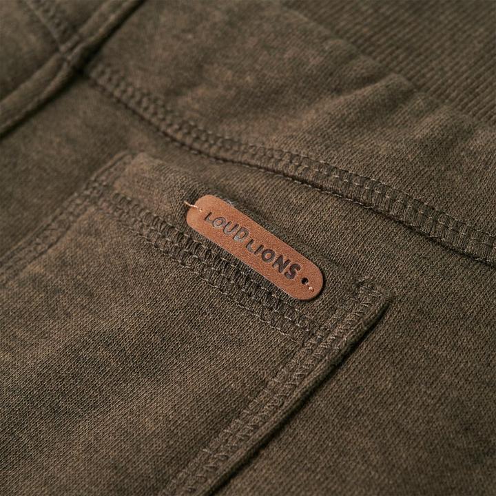 Immagine prodotto VidaXL Pantaloni della tuta da ginnastica per bambini cachi melange 92,Materiale: 80 (92)