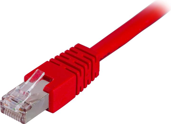Produktbild Deltaco FTP Cat6 - 1m - 1 m - Cat6 - RJ-45 - RJ-45 - Rot (U/UTP, CAT6, 1 m)
