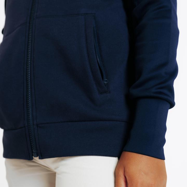 Image du produit Fouganza Sweat zippé équitation enfant 500 Marine (6, 7, 8)