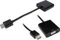 Actual product image Cables Direct HDMI TO SVGA ADAPTOR VGA+3.5 SOCKET+ (HDMI)