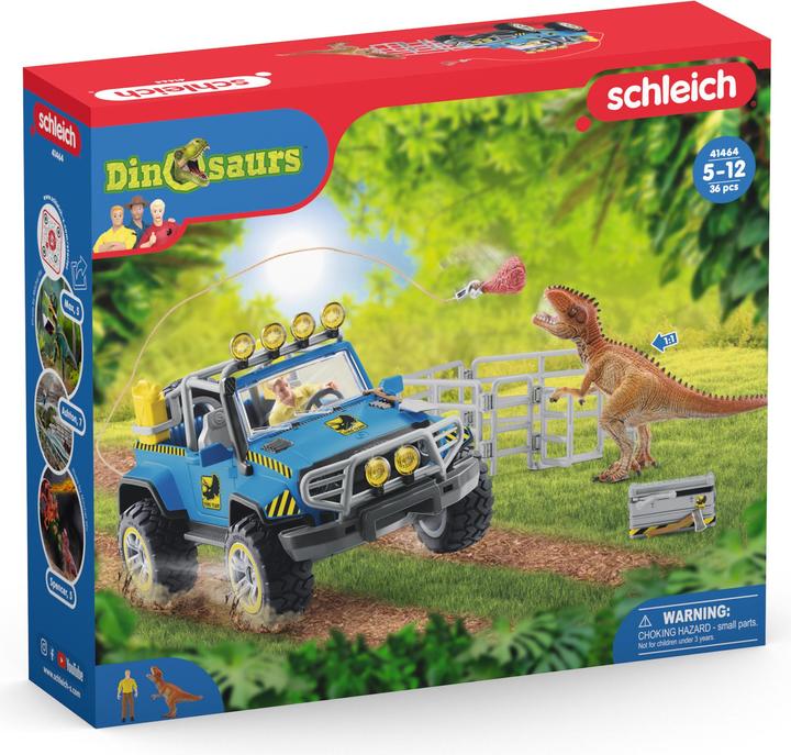 Actual product image Schleich Off-road vehicle with Dino outpost
