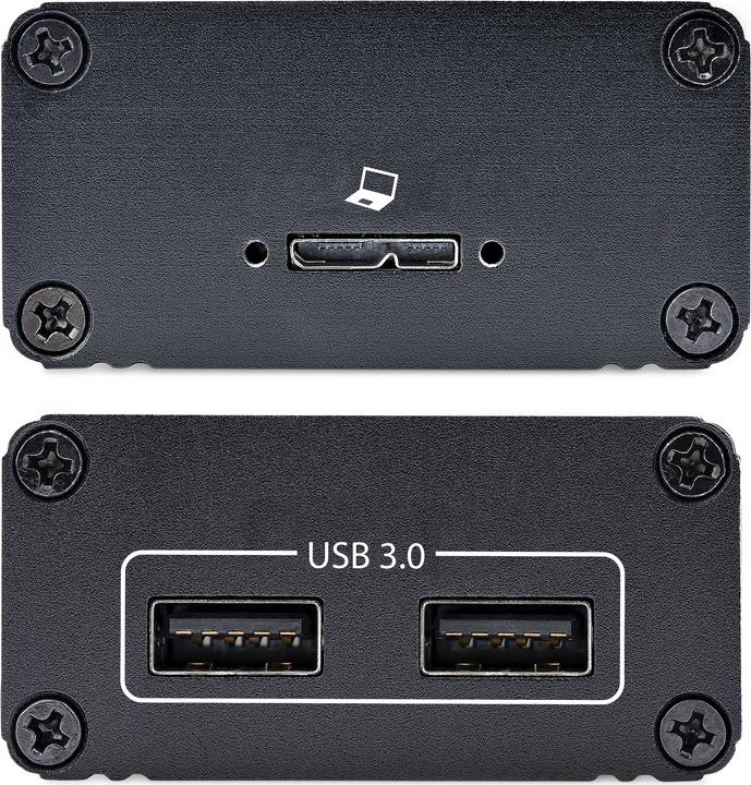 Produktbild StarTech com 2-Port USB 3.0 Extender over OM3 Multimode Fiber - LC/LC - 2x 5Gbps USB-A Hub - 350m (1 (USB-A, 2 Ports)
