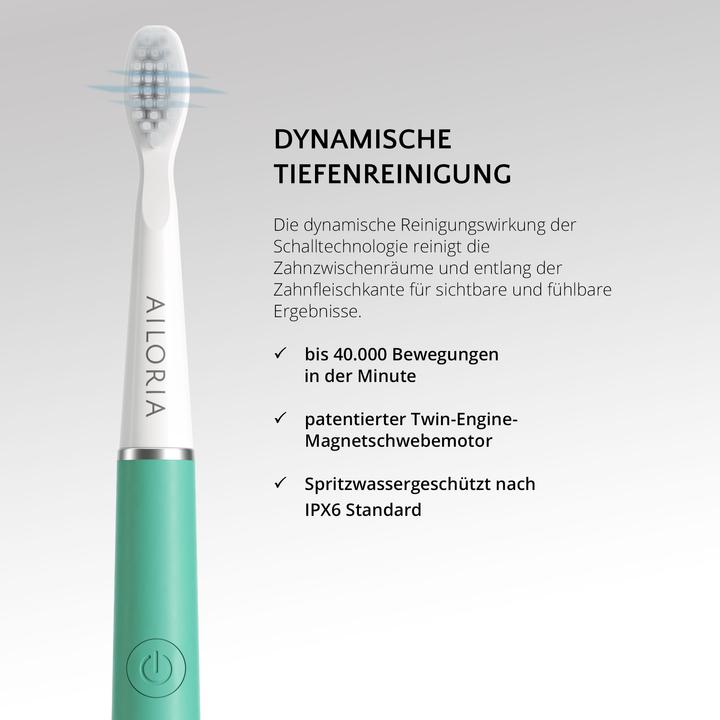 Image du produit Ailoria Brosse à dents sonique Pro Smile Vert (Brosse à dents sonique)