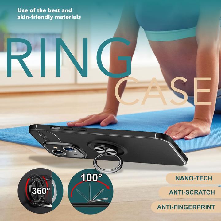 Produktbild Nalia Matte Ring Silikon Hülle (Apple iPhone 15 Plus)