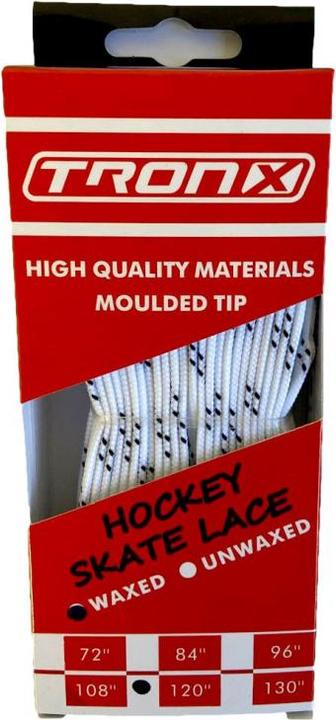 Produktbild TronX gewachste Hockeyschnürsenkel (Schwarz, 84"/213cm) (213 cm)