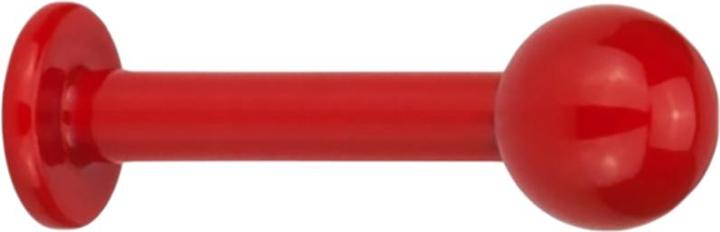 Produktbild Star Piercing Labret Fire Red mit Kugel (Chirurgenstahl 316Lohne Messing, ohne MessingTitan G23)