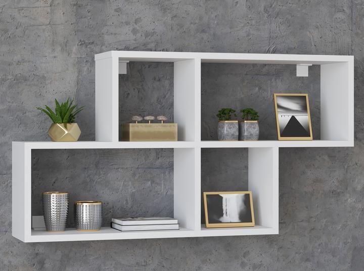 Immagine prodotto VCM Scaffale da parete in legno Scaffale da appendere Libreria da parete Deco Board Lusas (100 x 20 x 53 cm)