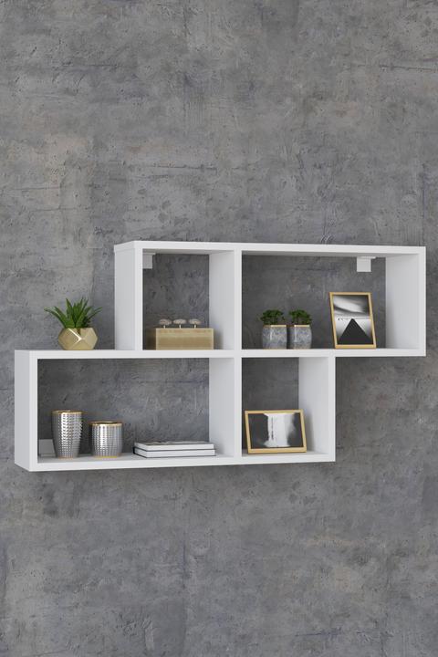 Immagine prodotto VCM Scaffale da parete in legno Scaffale da appendere Libreria da parete Deco Board Lusas (100 x 20 x 53 cm)