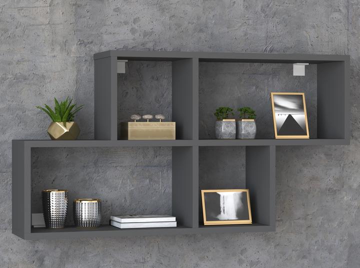 Produktbild VCM Holz Wandregal Hängeregal Regal Bücherregal Wandboard Deko Board Lusas (100 x 20 x 53 cm)