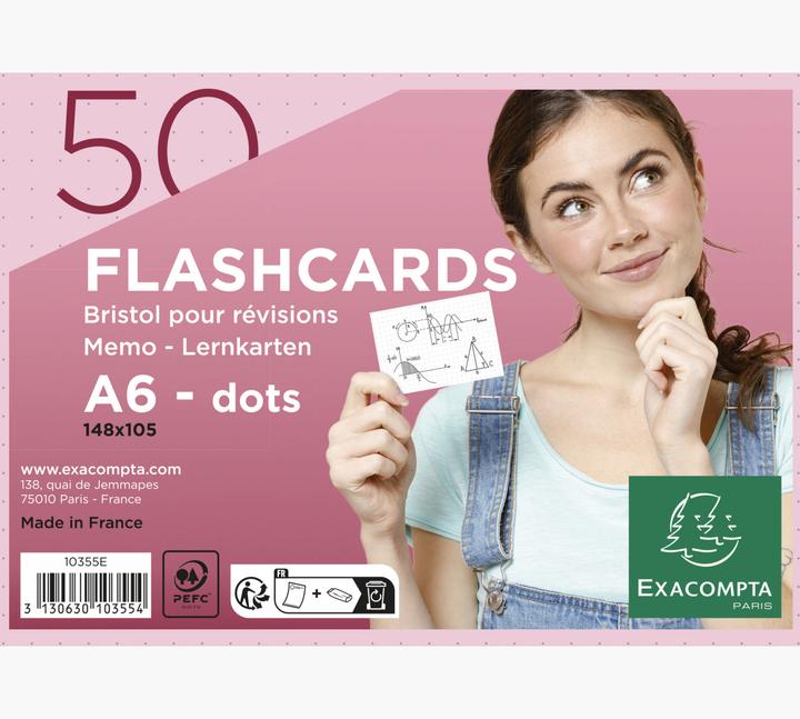 Actual product image Exacompta Index cards (148 x 105 mm, 205 g/m², 50 x)