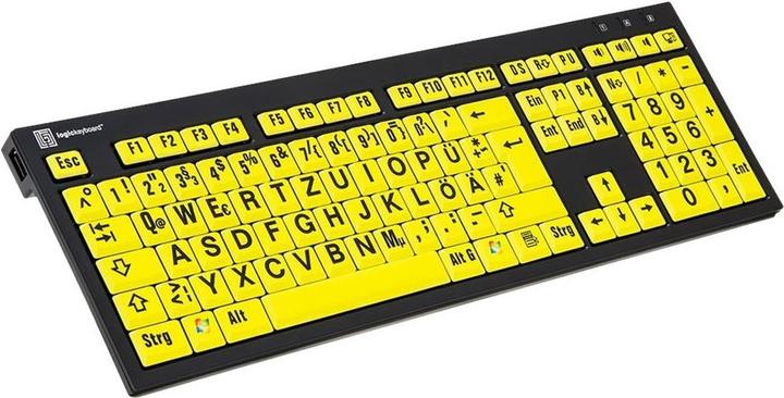 Produktbild Logickeyboard XL Print PC Slim Line NERO (DE, Kabelgebunden)