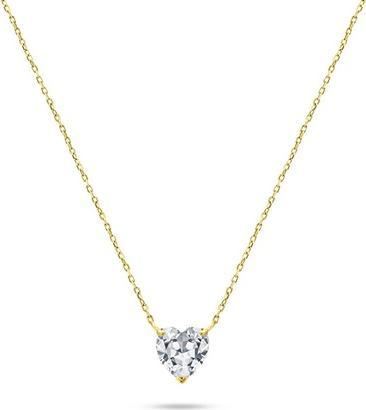 Produktbild Brilio Silver - Sparkling Gold Plated Cubic Zirconia Necklace NCL136R