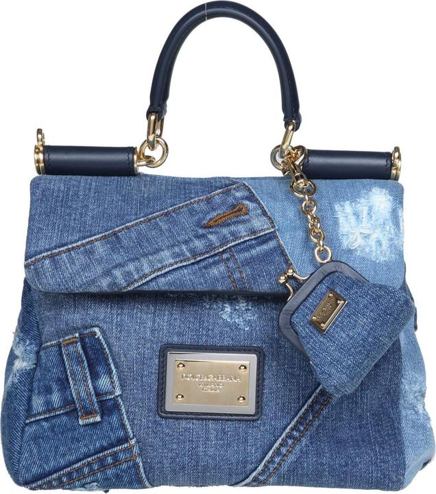 Immagine prodotto Dolce & Gabbana small sicily bag in denim patchwork