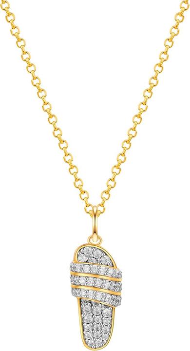 Actual product image Glanzstücke München Ladies chain sandal - 34190 (Sterling Silver)