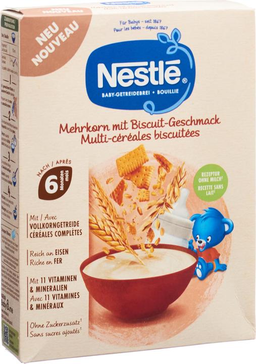 Produktbild Nestlé Baby-Getreidebrei Mehrkorn mit Biscuit-Geschmack (220 g)