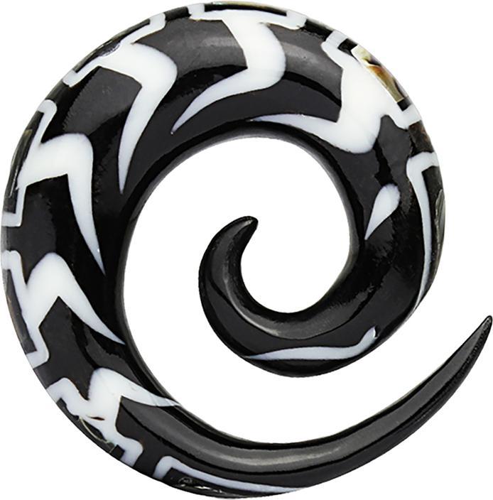Immagine prodotto Star Piercing Spirale in espansione con abalone in corno di bufalo d'acqua (Organico)
