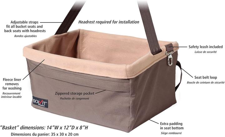 Immagine prodotto PetSafe Seggiolino Happy Ride (Gatto, Cane, Pieghevole, Lavabile in lavatrice, Lavabile)