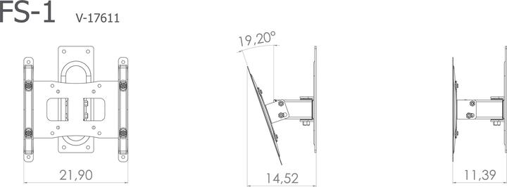 Actual product image VCM B-FS 1 (Wall, 37", 15 kg)