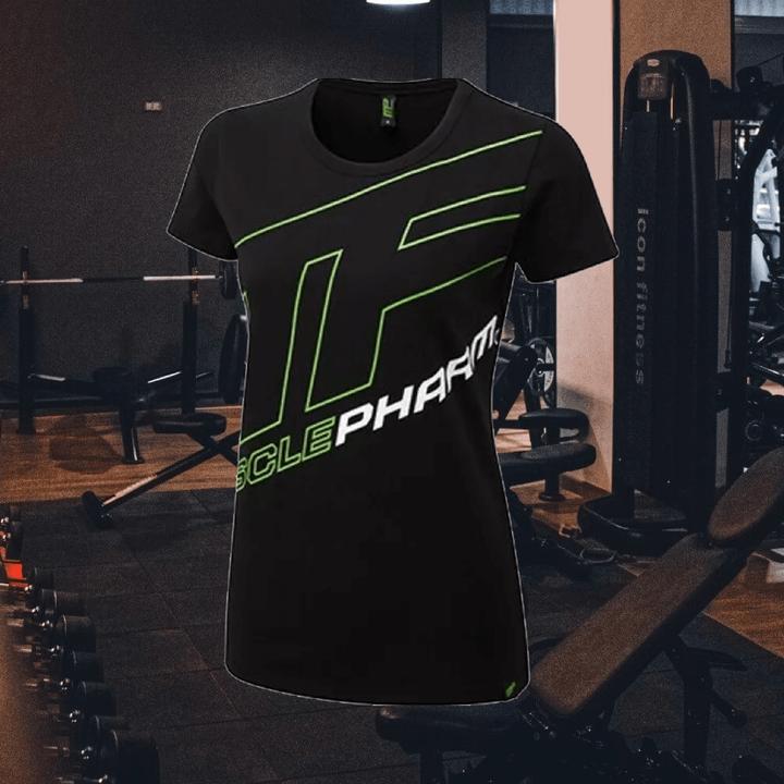 MP Womens Outline Logo Tee Black-Green