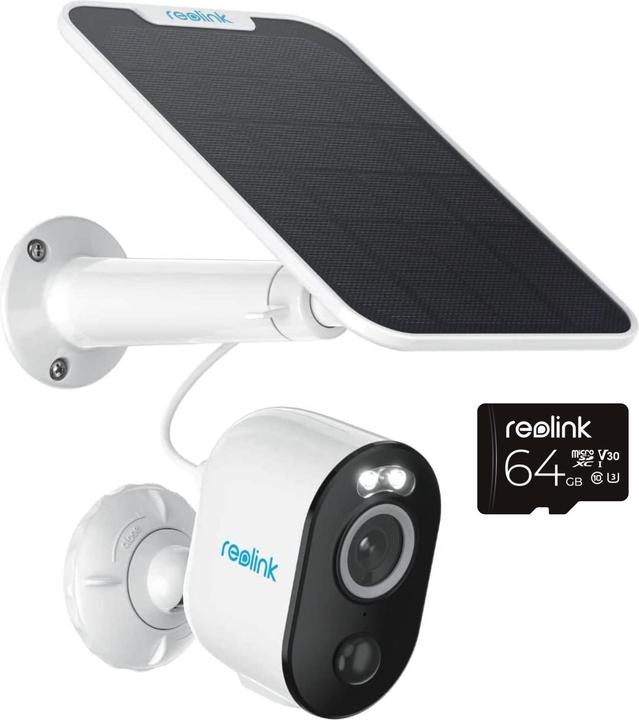 Image du produit Reolink Argus Series B330+Solar Panel+64GB SD Card-5MP (2592 x 1920 pixels)