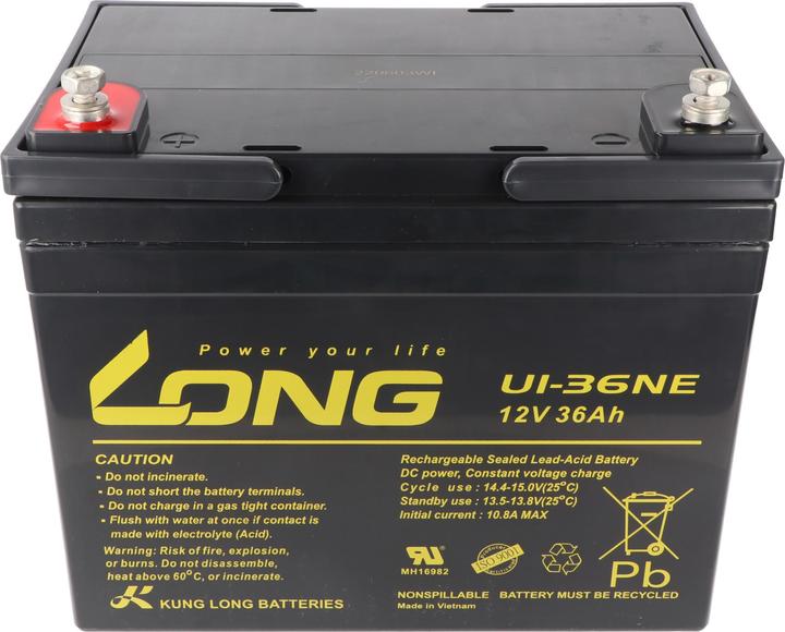 Actual product image Kung Long Battery U1-36NE (12 V, 36 Ah)