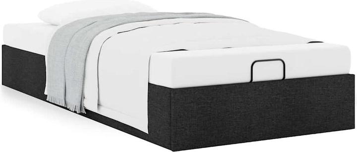 Image du produit VidaXL Lit Ottoman sans matelas Noir 100x200 cm Tissu (100 x 200 cm)