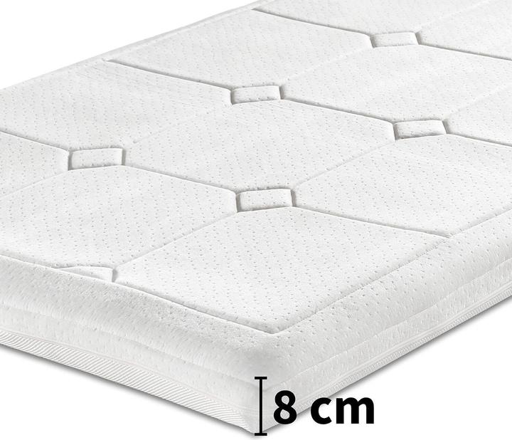 Actual product image Bestschlaf Visko-Mineralschaum Klima-Wendeauflage Plus Spezial, Höhe 8 cm (120 x 200 cm)