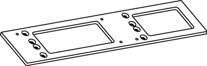 Actual product image Geze Mounting plate for TS 4000 / 5000 (Room door, Entrance door, Wooden door, French window, Indoor)