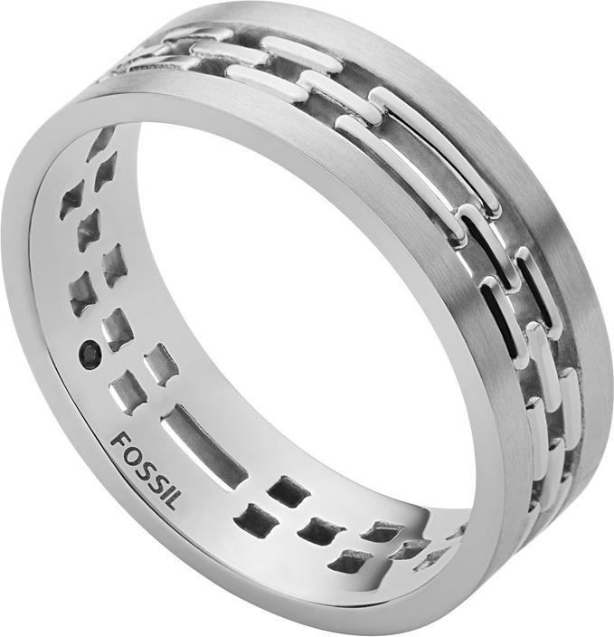 Actual product image Fossil Jewelry Ring (67, Steel)